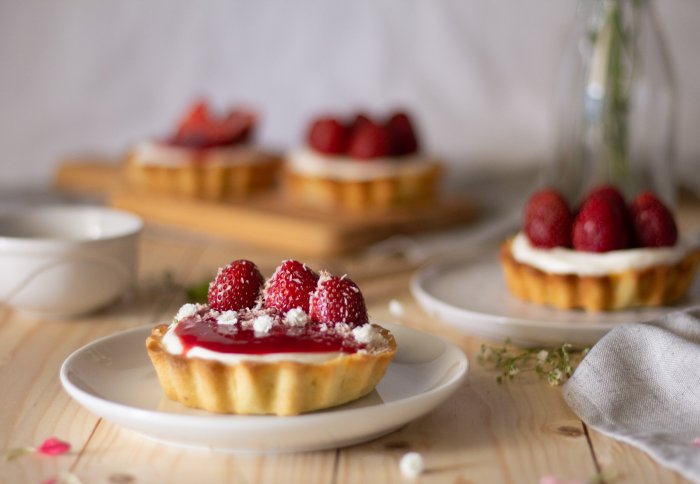 strawberry tarts from The Life Lab