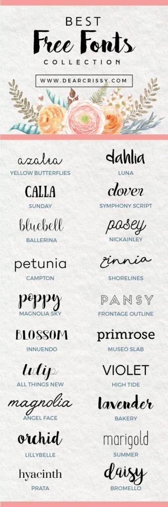 Create Beauty with Fonts + ellwed free printable gift for you