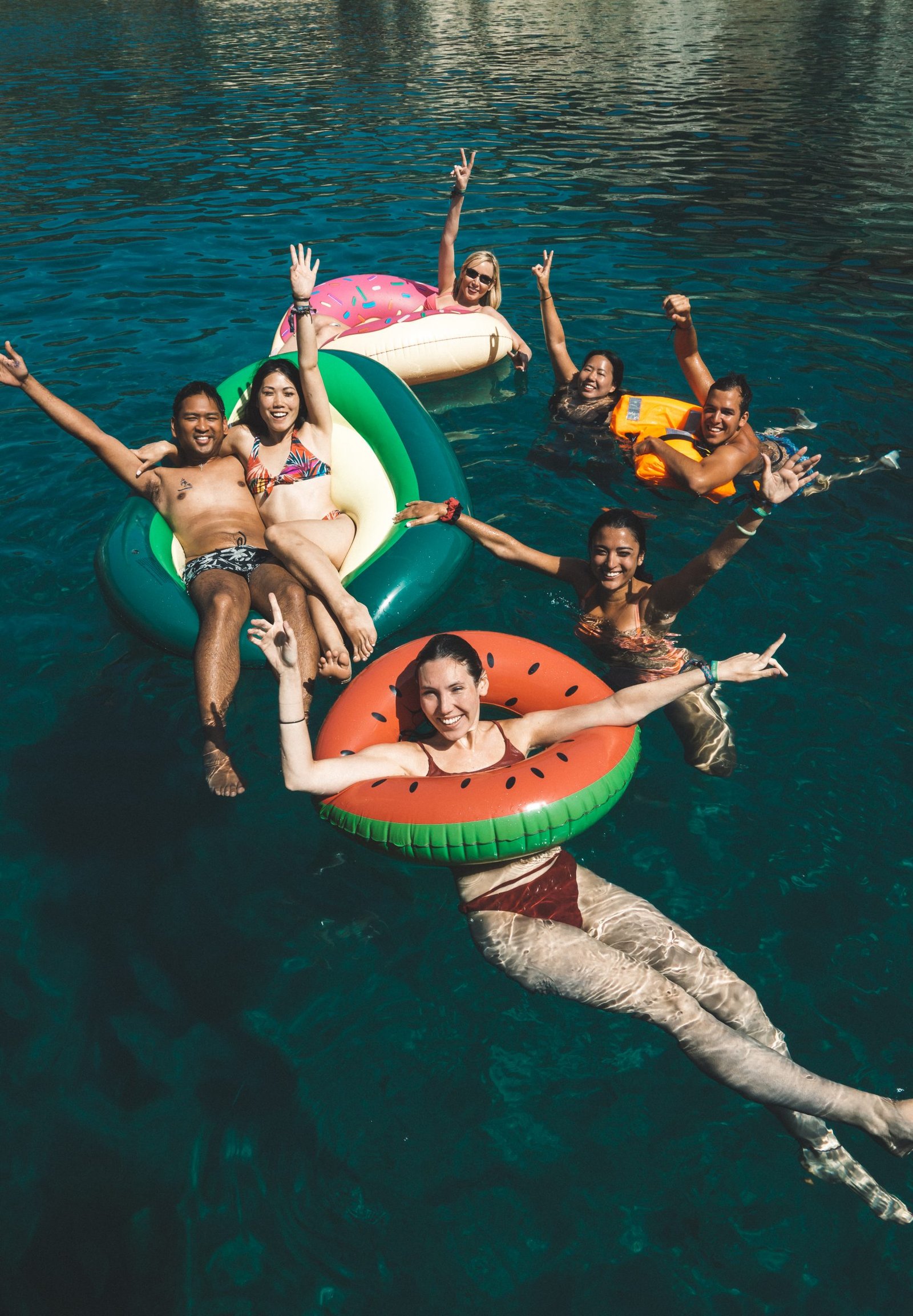 swimming in the Mediterranean sea