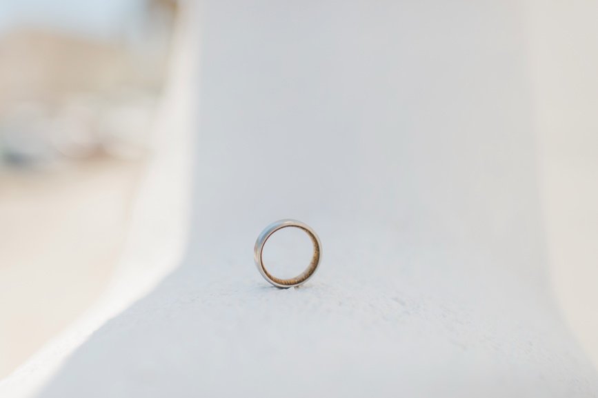 Hellenic Chic Elopement wedding ring