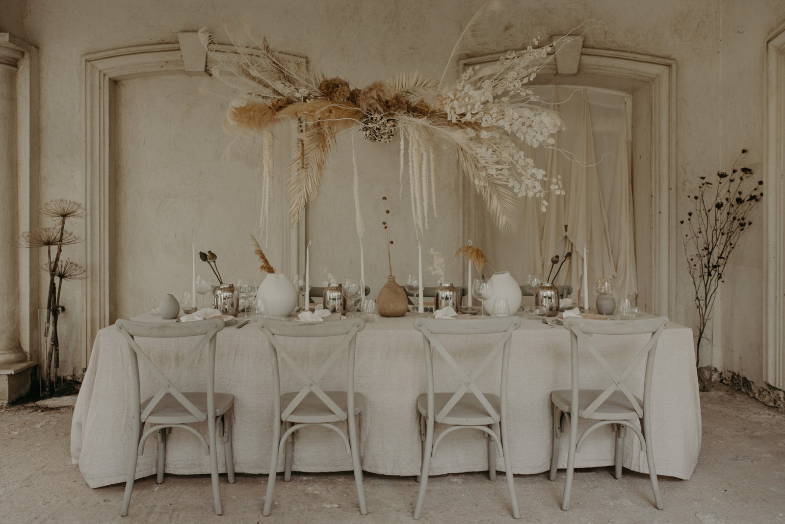 Two Brides Ethereal Wedding Inspiration Table