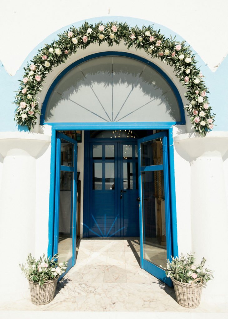 Greek church for a destination wedding