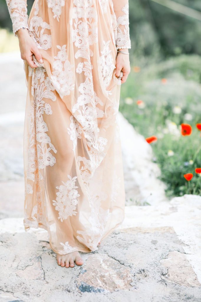 Barefoot Greek Bride