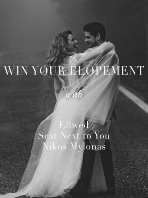 Win your elopement giveaway with bride and groom