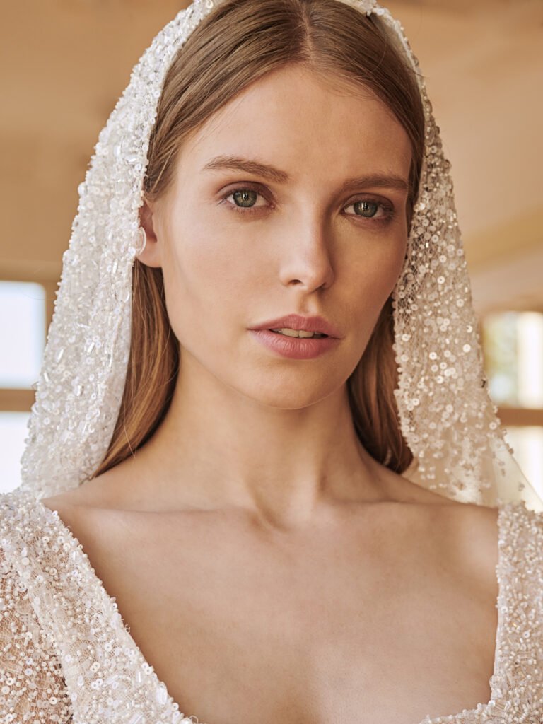 Beaded Veil from a Greek Bridal Designer