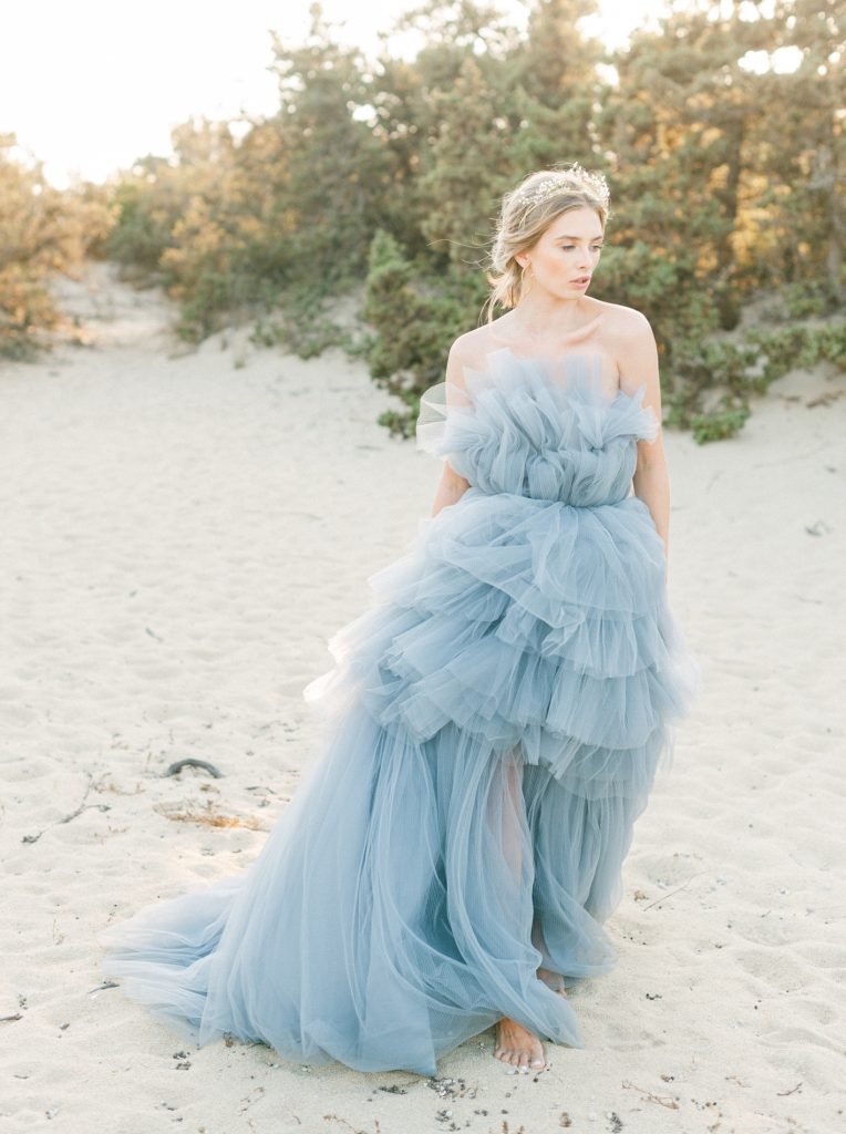 Blue Color Wedding Dresses | Wedding Dress With Color - June Bridals