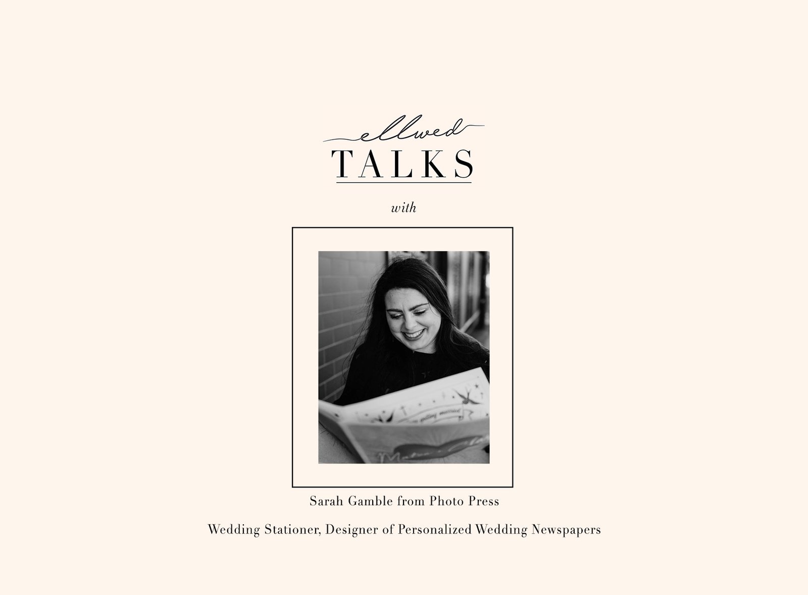 Ellwed Talks Podcast Profile Image of Sarah of Wedding Stationery