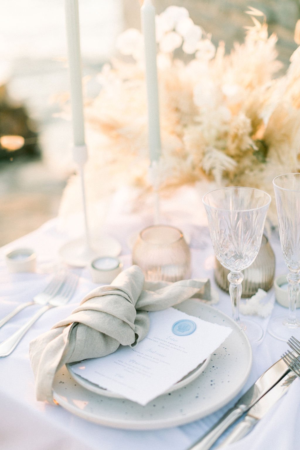 Plan Your Wedding Like a Pro wedding table closeup 