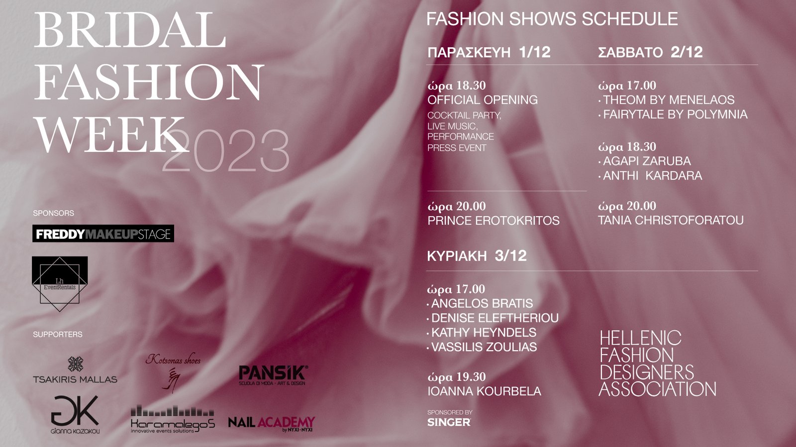 Bridal Fashion Week Program