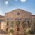 White elegant & comfortable destination wedding at a Greek manor venue and blue sky