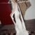 ricca sposa atelier fitted satin wedding dress with corset and scarf